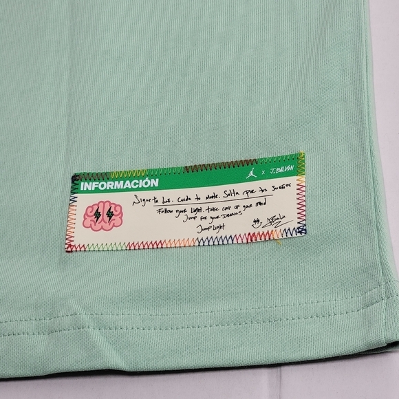 Nike Air Jordan J Balvin T-Shirt DR2962-308 Men's Size XLarge Green New - Picture 6 of 11